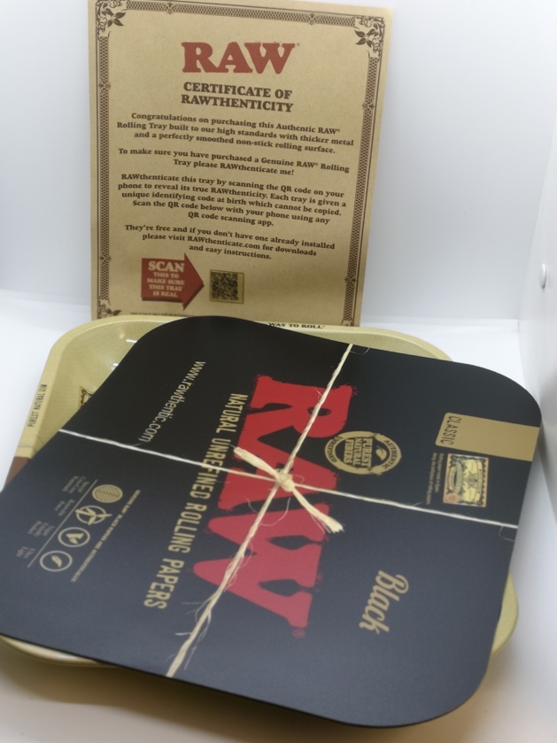 Raw Black Magnetic Rolling Tray cover Large